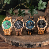 BOBO BIRD Watch Wood Wristwatch Man Handcrafted Vintage New Wooden Quartz Watch With Stylish Natural Wood Watch Unique Custom