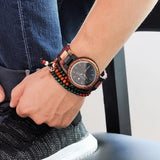 BOBO BIRD Wood Watch Men Quartz Week + Date Timepiece