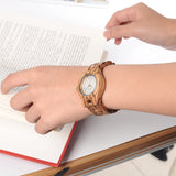 BOBO BIRD Women Watch Unique Bamboo Wooden jam wanita unik Fashion Quartz Wristwatches In Gift Box V-O29
