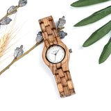 BOBO BIRD Women Watch Unique Bamboo Wooden jam wanita unik Fashion Quartz Wristwatches In Gift Box V-O29