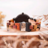 BOBO BIRD Wood Watch Men Quartz Week + Date Timepiece