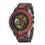 Mechanical Watch Men Wooden Watches BOBO BIRD Luxury Fashion Automatic Wristwatch Luminous Timepiece Clock Custom Gift Box OEM