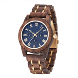 Wooden Wrist Watches For Men Fashion Quartz Wristwatches With Clock Date Week Timepieces Wood Wach Box for Him reloj hombre