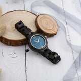 Wooden Watch for Women, Wolkenstein Analog Watch 33mm, Made from Natural Wood with Japanese Quartz Movement