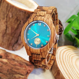 Women's Wood Wrist Watch Fashion Simulated Diamond Dial Wife Girlfriend Stylish simplicity Quartz Wooden Watches for Ladies