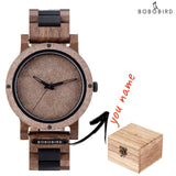 BOBO BIRD Stone Watch for Men Relogio Masculino 2022 New Men’s Wooden Band Wristwatches Personalized Christmas Gift Dropshipping