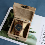 Wooden Wrist Watches For Men Fashion Quartz Wristwatches With Clock Date Week Timepieces Wood Wach Box for Him reloj hombre