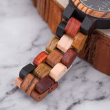 BOBO BIRD Wood Watch Men Quartz Week + Date Timepiece