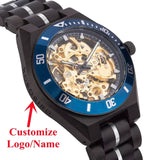 Mechanical Watch Men Wooden Watches BOBO BIRD Luxury Fashion Automatic Wristwatch Luminous Timepiece Clock Custom Gift Box OEM