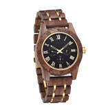 Wooden Wrist Watches For Men Fashion Quartz Wristwatches With Clock Date Week Timepieces Wood Wach Box for Him reloj hombre