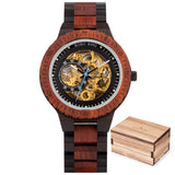 BOBO BIRD Wood Mechanical Watch Men Relogio Masculino Big Mens Watches Top Brand Luxury Timepieces erkek kol saati Dropshipping