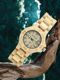 Wood Watch Women Handmade Lightweight Analog Quartz Dress Wrist Watches with Wooden Bracelet