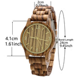 Women's Wood Wrist Watch Fashion  Luxury Golden Clock Scale Wife Girlfriend Stylish simplicity Quartz Wooden Watches for Ladies