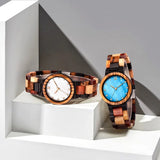 Personalized creative watch shell faced dial colorful strap wooden quartz watches for man woman relojes para hombres