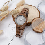 Wooden Watch for Women, Wolkenstein Analog Watch 33mm, Made from Natural Wood with Japanese Quartz Movement
