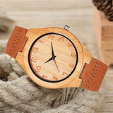 Men's Wood Watch Quartz Imitate Wooden Watches Top Luxury Premium Design Soft Leather Band Wristwatch Male montre homme