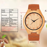Men's Wood Watch Quartz Imitate Wooden Watches Top Luxury Premium Design Soft Leather Band Wristwatch Male montre homme